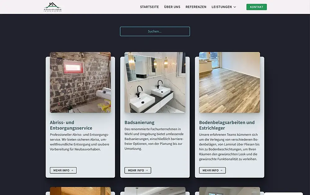Webseite mit WordPress CMS