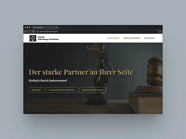 Webseite für Anwälte