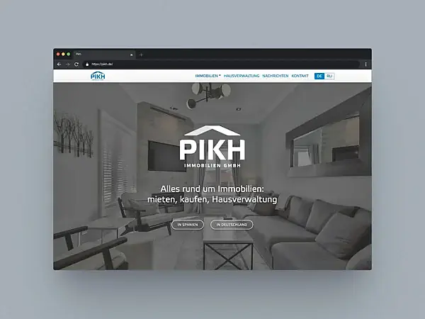 Webseite für Immobilienmakler