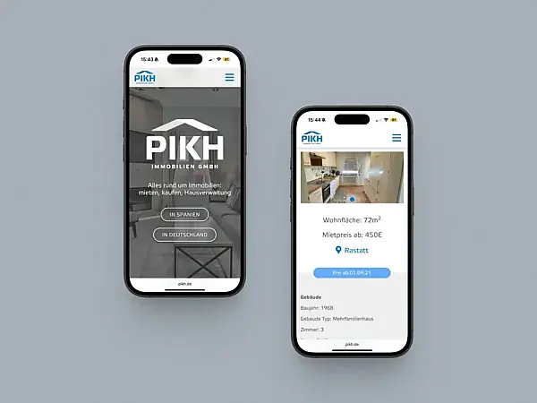 Webseite für Immobilienmakler