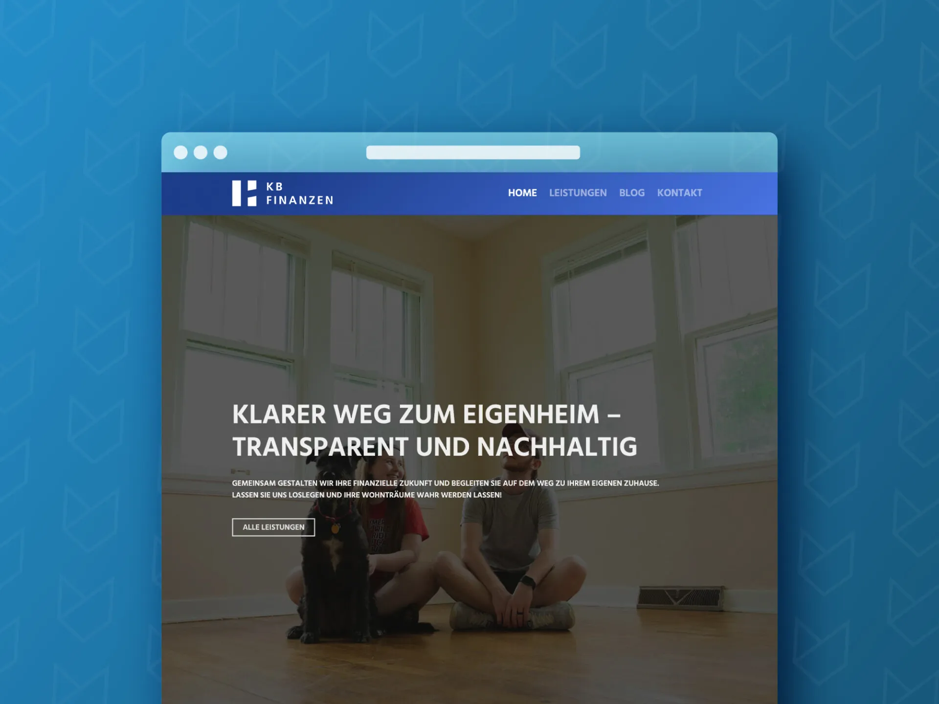 Сайт для компании KB Finanzen Baufinanzierung